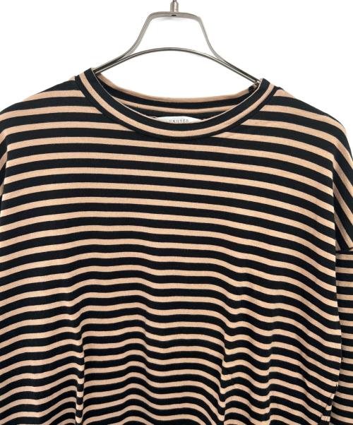 UNUSED（アンユーズド）UNUSED (アンユーズド) 長袖カットソー ブラック×ブラウン サイズ:3の古着・服飾アイテム