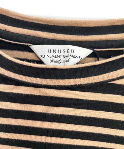 UNUSED（アンユーズド）UNUSED (アンユーズド) 長袖カットソー ブラック×ブラウン サイズ:3の古着・服飾アイテム