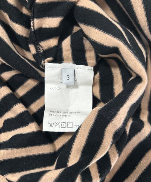 UNUSED（アンユーズド）UNUSED (アンユーズド) 長袖カットソー ブラック×ブラウン サイズ:3の古着・服飾アイテム