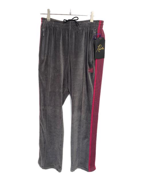 Needles（ニードルズ）Needles (ニードルズ) ベロアナロートラックパンツ グレー サイズ:Sの古着・服飾アイテム