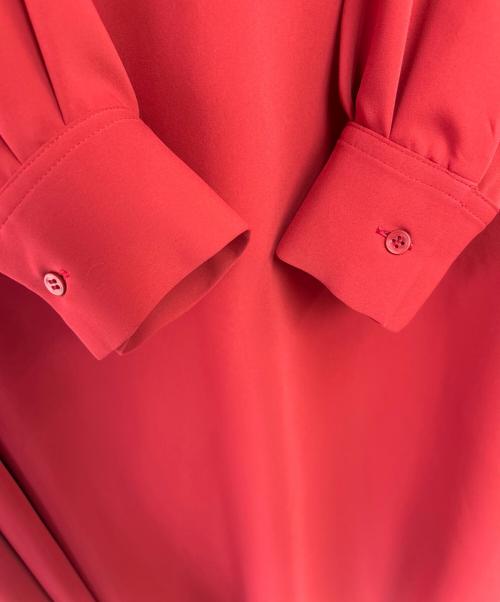 Graphpaper（グラフペーパー）Graphpaper (グラフペーパー) 長袖ワンピース レッドの古着・服飾アイテム