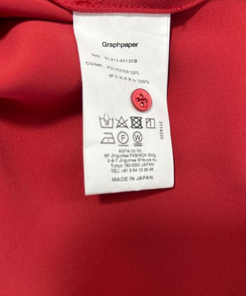 Graphpaper（グラフペーパー）Graphpaper (グラフペーパー) 長袖ワンピース レッドの古着・服飾アイテム