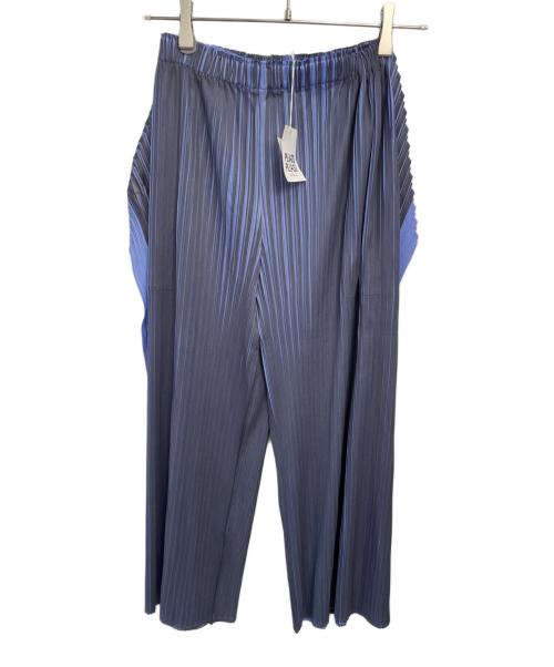 PLEATS PLEASE（プリーツプリーズ）PLEATS PLEASE (プリーツプリーズ) プリーツパンツ ブルー サイズ:1の古着・服飾アイテム