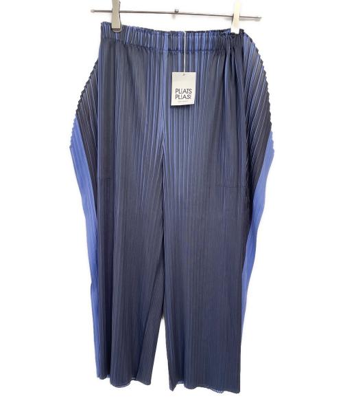 PLEATS PLEASE（プリーツプリーズ）PLEATS PLEASE (プリーツプリーズ) プリーツパンツ ブルー サイズ:1の古着・服飾アイテム
