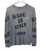 DOLCE & GABBANAドルチェ＆ガッバーナ）の古着「長袖カットソー」｜チャコールグレー