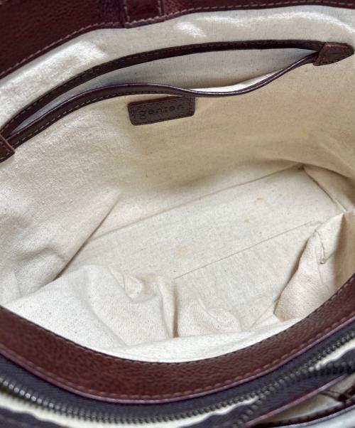 genten（ゲンテン）genten (ゲンテン) ハンドバッグ ダークブラウンの古着・服飾アイテム