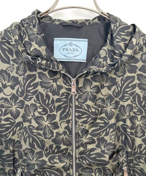 PRADA（プラダ）PRADA (プラダ) ナイロンジャケット オリーブ×ブラック サイズ:42の古着・服飾アイテム