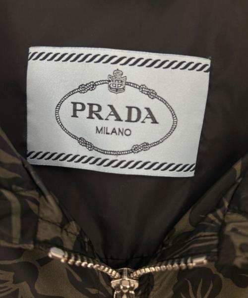 PRADA（プラダ）PRADA (プラダ) ナイロンジャケット オリーブ×ブラック サイズ:42の古着・服飾アイテム