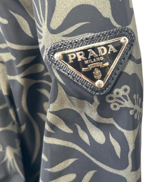 PRADA（プラダ）PRADA (プラダ) ナイロンジャケット オリーブ×ブラック サイズ:42の古着・服飾アイテム