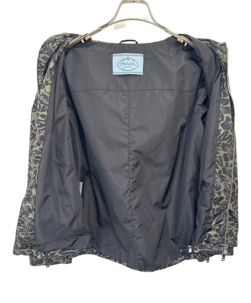 PRADA（プラダ）PRADA (プラダ) ナイロンジャケット オリーブ×ブラック サイズ:42の古着・服飾アイテム