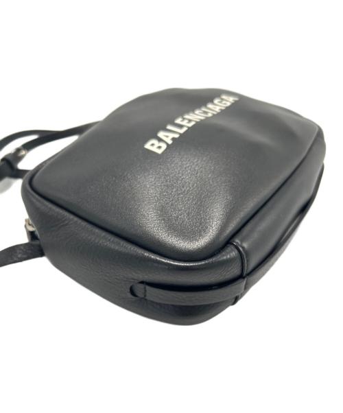 BALENCIAGA（バレンシアガ）BALENCIAGA (バレンシアガ) レザーショルダーバッグ ブラックの古着・服飾アイテム
