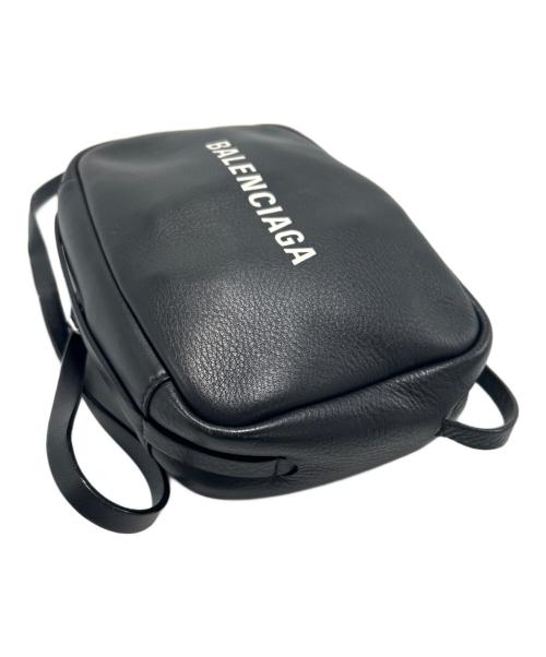 BALENCIAGA（バレンシアガ）BALENCIAGA (バレンシアガ) レザーショルダーバッグ ブラックの古着・服飾アイテム