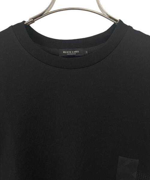 BLACK LABEL CRESTBRIDGE（ブラックレーベル クレストブリッジ）BLACK LABEL CRESTBRIDGE (ブラックレーベル クレストブリッジ) 半袖カットソー ブラック サイズ:Mの古着・服飾アイテム