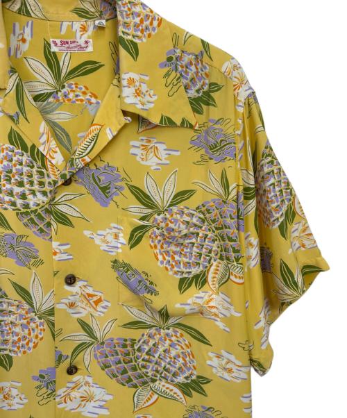 Sun Surf（サンサーフ）Sun Surf (サンサーフ) アロハシャツ イエロー サイズ:Lの古着・服飾アイテム