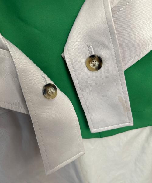 UN3D.（アンスリード）UN3D. (アンスリード) チェスターコート ベージュ×グリーン サイズ:36の古着・服飾アイテム