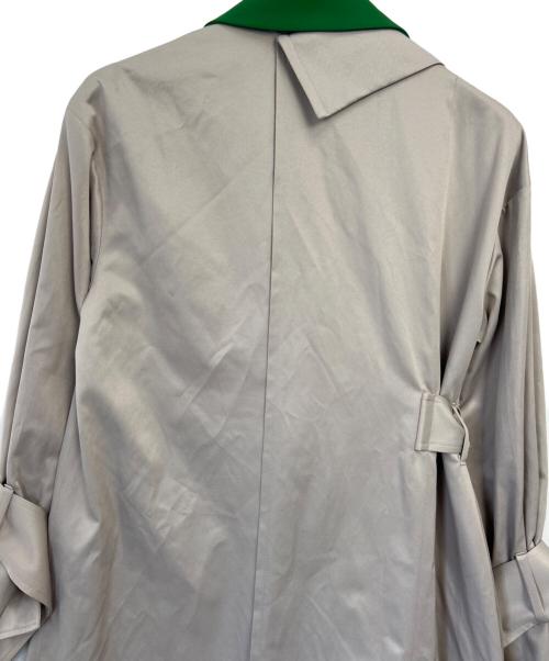 UN3D.（アンスリード）UN3D. (アンスリード) チェスターコート ベージュ×グリーン サイズ:36の古着・服飾アイテム