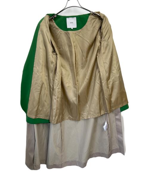 UN3D.（アンスリード）UN3D. (アンスリード) チェスターコート ベージュ×グリーン サイズ:36の古着・服飾アイテム