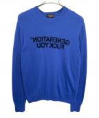 SUPREME×UNDERCOVERシュプリーム×アンダーカバー）の古着「クルーネックセーター」｜ブルー