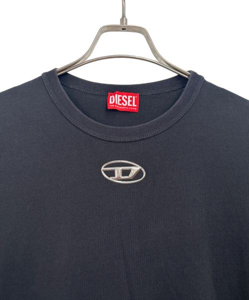 DIESEL（ディーゼル）DIESEL (ディーゼル) 半袖カットソー ブラック サイズ:Lの古着・服飾アイテム