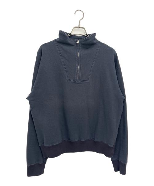 Peep inside head（ピープインサイドヘッド）Peep inside head (ピープインサイドヘッド) ハーフジッププルオーバー ネイビー サイズ:Lの古着・服飾アイテム