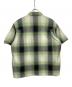 HUF (ハフ) 半袖シャツ グリーン×ブラック サイズ:L：6000円