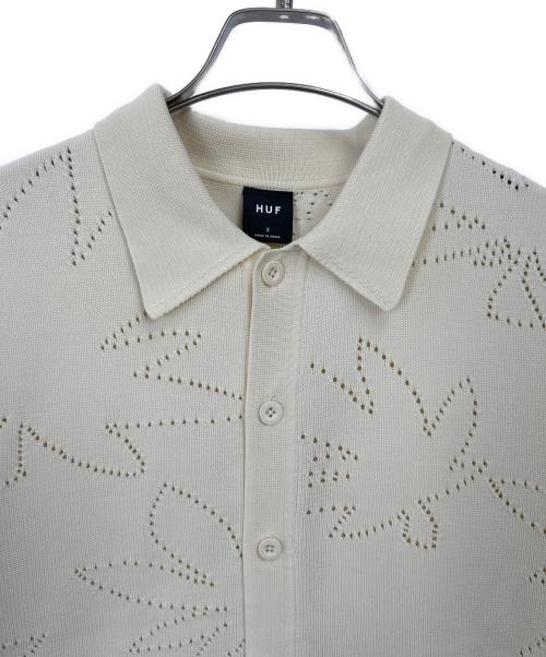 HUF（ハフ）HUF (ハフ) 半袖シャツ ベージュ サイズ:Sの古着・服飾アイテム