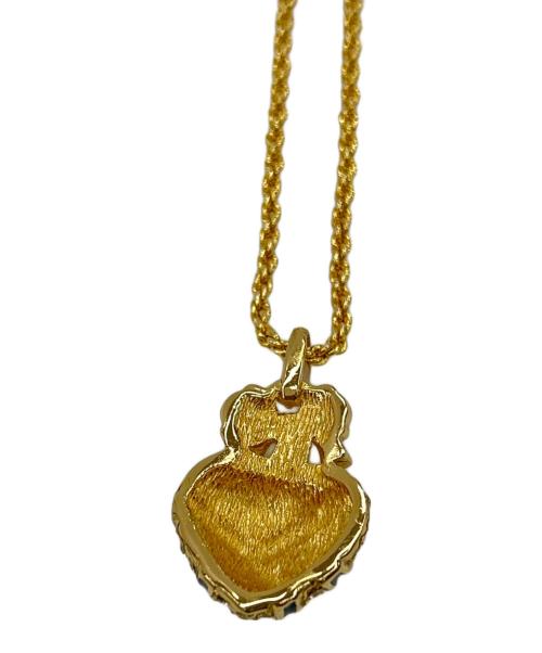 Christian Dior（クリスチャン ディオール）Christian Dior (クリスチャン ディオール) ハートモチーフネックレス ゴールドの古着・服飾アイテム