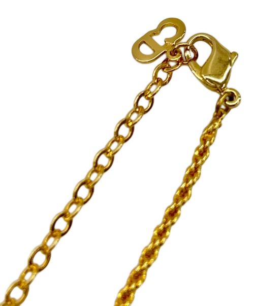 Christian Dior（クリスチャン ディオール）Christian Dior (クリスチャン ディオール) ハートモチーフネックレス ゴールドの古着・服飾アイテム