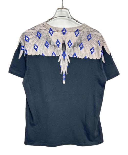 MARCELO BURLON（マルセロバーロン）MARCELO BURLON (マルセロバーロン) 半袖カットソー ブラック×ブルー サイズ:不明の古着・服飾アイテム