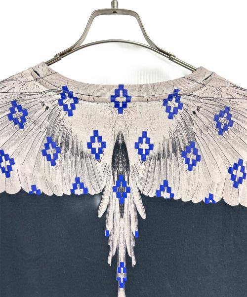 MARCELO BURLON（マルセロバーロン）MARCELO BURLON (マルセロバーロン) 半袖カットソー ブラック×ブルー サイズ:不明の古着・服飾アイテム