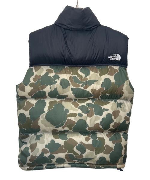 THE NORTH FACE（ザ ノース フェイス）THE NORTH FACE (ザ ノース フェイス) ヌプシベスト グリーン×ブラック サイズ:Lの古着・服飾アイテム