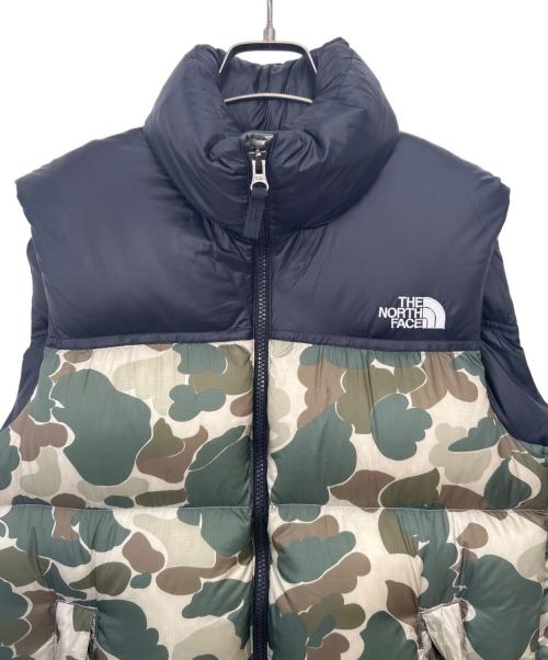 THE NORTH FACE（ザ ノース フェイス）THE NORTH FACE (ザ ノース フェイス) ヌプシベスト グリーン×ブラック サイズ:Lの古着・服飾アイテム