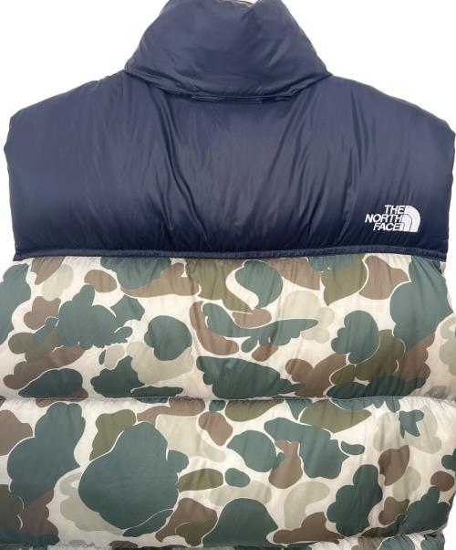 THE NORTH FACE（ザ ノース フェイス）THE NORTH FACE (ザ ノース フェイス) ヌプシベスト グリーン×ブラック サイズ:Lの古着・服飾アイテム