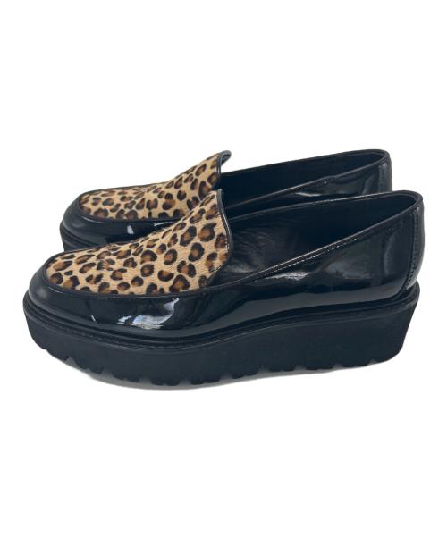 luca grossi（ルカグロッシ）luca grossi (ルカグロッシ) 厚底ローファー ブラック サイズ:37の古着・服飾アイテム