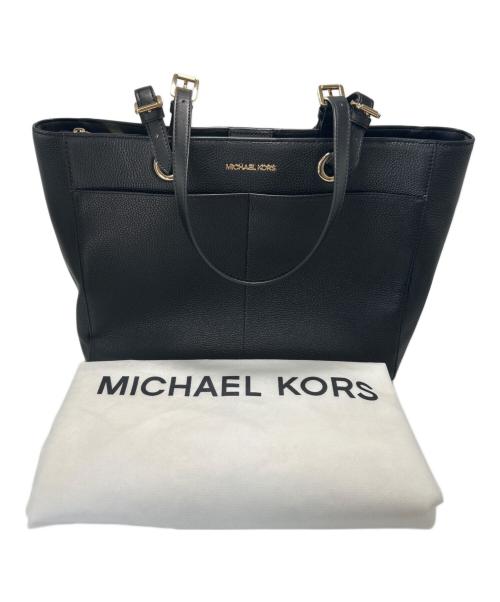 MICHAEL KORS（マイケル・コース）MICHAEL KORS (マイケルコース) トートバッグ ブラックの古着・服飾アイテム