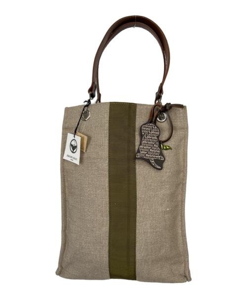 JEROME GRUET（ジュローム グリュエ）JEROME GRUET (ジュローム グリュエ) トートバッグ グレー×グリーンの古着・服飾アイテム