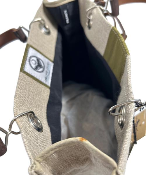 JEROME GRUET（ジュローム グリュエ）JEROME GRUET (ジュローム グリュエ) トートバッグ グレー×グリーンの古着・服飾アイテム