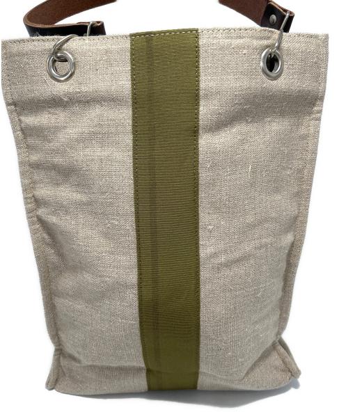 JEROME GRUET（ジュローム グリュエ）JEROME GRUET (ジュローム グリュエ) トートバッグ グレー×グリーンの古着・服飾アイテム