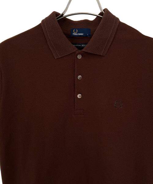 FRED PERRY（フレッドペリー）FRED PERRY (フレッドペリー) EDIFICE (エディフィス) ポロシャツ ブラウン サイズ:Lの古着・服飾アイテム
