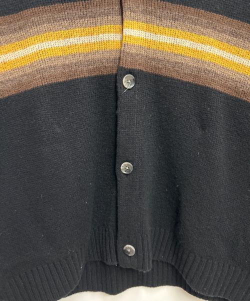 PENDLETON（ペンドルトン）PENDLETON (ペンドルトン) BAYFLOW (ベイフロー) 厚手カーディガン ブラック×イエロー サイズ:Mの古着・服飾アイテム