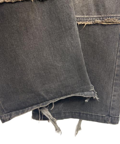 UNUSED.LAB（アンユーズドラブ）UNUSED.LAB (アンユーズドラブ) ワイドデニムパンツ グレー サイズ:Lの古着・服飾アイテム