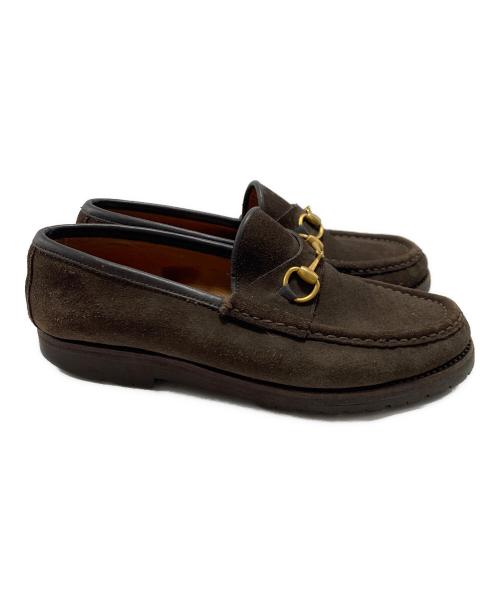 GUCCI（グッチ）GUCCI (グッチ) ホースビットローファー ブラウン サイズ:６Bの古着・服飾アイテム
