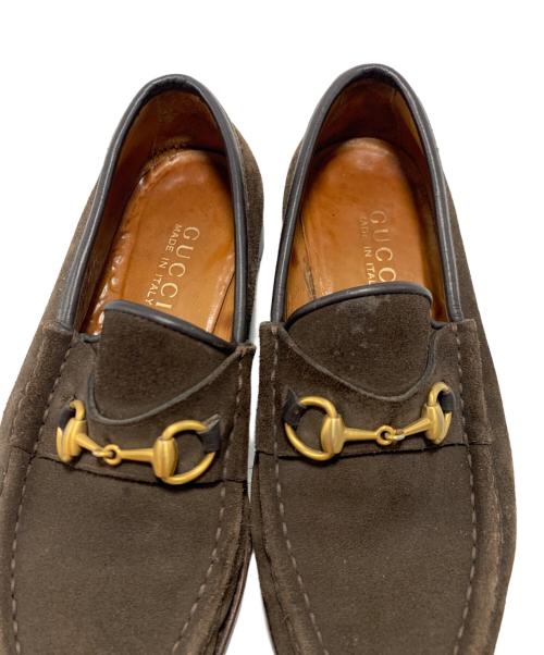 GUCCI（グッチ）GUCCI (グッチ) ホースビットローファー ブラウン サイズ:６Bの古着・服飾アイテム