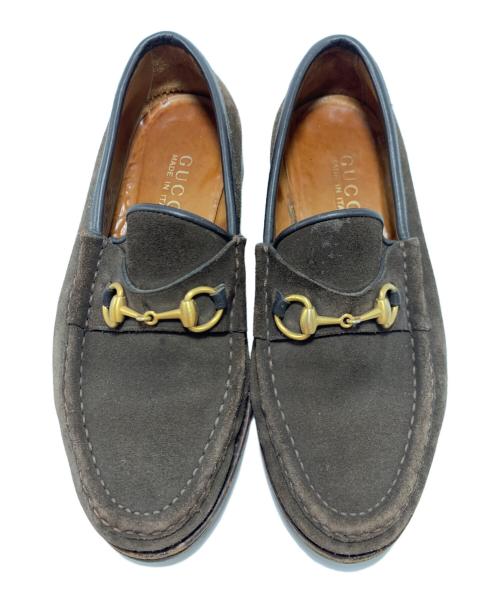 GUCCI（グッチ）GUCCI (グッチ) ホースビットローファー ブラウン サイズ:６Bの古着・服飾アイテム