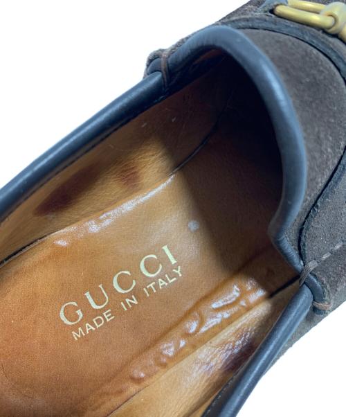 GUCCI（グッチ）GUCCI (グッチ) ホースビットローファー ブラウン サイズ:６Bの古着・服飾アイテム