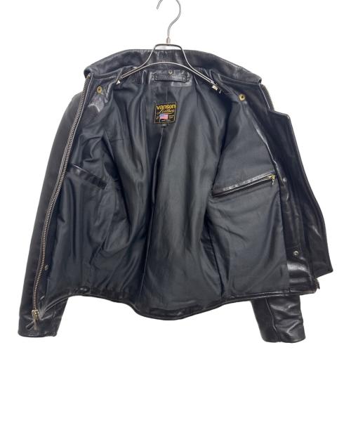 VANSON（バンソン）VANSON (バンソン) レザージャケット ブラック サイズ:36の古着・服飾アイテム