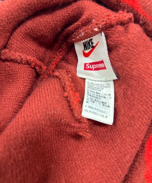 NIKE（ナイキ）NIKE (ナイキ) SUPREME (シュプリーム) ニット帽 レッドの古着・服飾アイテム