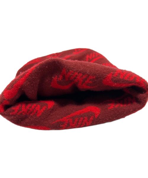 NIKE（ナイキ）NIKE (ナイキ) SUPREME (シュプリーム) ニット帽 レッドの古着・服飾アイテム