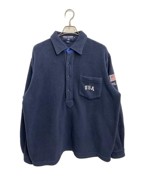 POLO SPORT（ポロスポーツ）POLO SPORT (ポロスポーツ) フリースプルオーバー ネイビー サイズ:Lの古着・服飾アイテム