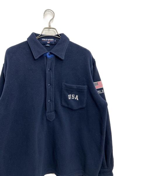POLO SPORT（ポロスポーツ）POLO SPORT (ポロスポーツ) フリースプルオーバー ネイビー サイズ:Lの古着・服飾アイテム